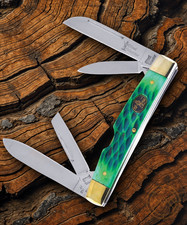 Frost Cutlery Congress Pocket Knife Mirror Stainless Steel Blades Bone Handle picture