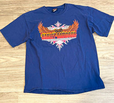 vintage 2000 harley davidson eagle american flag graphic picture