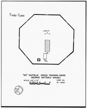 Homer NY Sig Sautelle Circus Training House 1964 Third Floor Sketch Plan picture