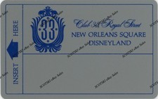 VERY RARE - SILVER Disneyland Club 33 Membership Card Blank (Unused) picture