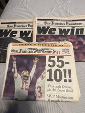Special Super Bowl Champions Edition San Francisco 49ers 1982 & 1990 Newspaper picture