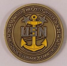 NEW USN US Navy MCPO Master Chief Petty Officer - Challenge Coin -  picture
