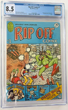 RARE RIP OFF COMIX #1 CGC 8.5 1977 FIRST PRESS 75 CENT COVER FREAK BROTHERS picture
