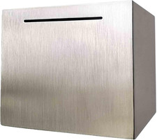Piggy Bank for Adults Must Break to Open Stainless Steel Money Box Metal Saving picture
