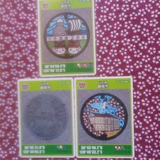 3 Manhole Cards Tsuruoka-Shi Sakata-Shi picture