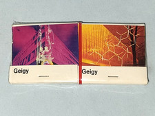 4 Packs Vintage Geigy Pharmaceuticals Matchbooks Sealed Rare picture