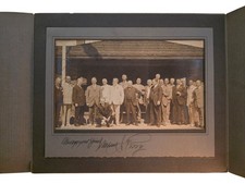 1917 Marsden J Perry Signed Group Photo Folio Joseph Samuels Harold Gross RI WWI picture