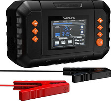 35-Amp Smart Battery Charger, 6V/12V/24V Car Battery Charger | LCD Display, Lead picture