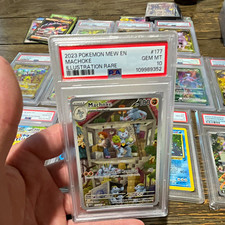2023 Pokémon 151 Machoke Illustration Rare #177 PSA 10 English Cert 109989352 picture