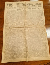 The Financial Times. November 10th 1944 original vintage WW2 newspaper birthday picture