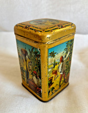 Antique 1890-1920s Lithographed Cocoa Tin 11cmH Wed. Bekkers & Zoon Dutch Rare picture