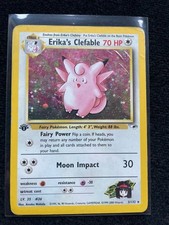 Erika's Clefable 1st Edition Gym Heroes 3/132 English Pokemon picture