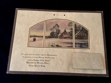 Vintage Antique 1925 Advertising Calendar Wall Hazelton Bros Inc. New York City picture