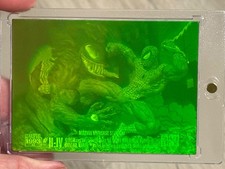 1993 SkyBox Marvel Universe Series 4 Spider-Man vs Venom Battle Hologram  Nice picture