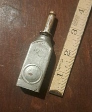 Antique 1898 CUSHMAN & DENISON ~ Brass Oil Can ~ Firearm ~ Bicycle ~ Jewelers  picture