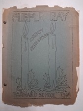1935 Barnard School For Girls PURPLE RAY Student News CHRISTMAS picture