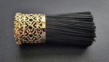 Vintage Gold Tone Filigree Makeup Brush picture