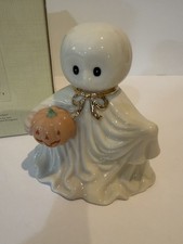 Lenox Scary Ghost Figurine Halloween Porcelain Decor Pumpkin picture