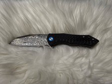 Sigma 67 Layer Damascus Steel G10 Ball Bearing Folding Knife picture