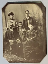US Civil War 185th/193rd OVI Alfred Bone Large Ohio GAR Vet 1/2 Plate Tintype picture
