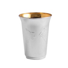 10 Pack Silver Kiddush Disposable Plastic Wine Cups For All Parties Cups 5.5 Oz picture