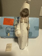 Vintage Lladro Sheppard Girl with Basket and Walking Stick Figurine #L678 In Box picture
