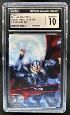2015 Upper Deck Marvel 3D Thor Lenticular #21-3D CGC 10 GEM MINT picture