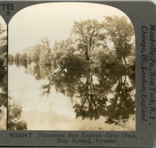 VERMONT, Otter Creek near Rutland--Keystone Stereoview H4 picture