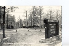 Meramec Lodge at State Park Near Sullivan, Mo. Missouri Real Photo Postcard E-36 picture