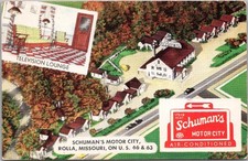 1950s ROLLA, Missouri Postcard