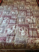 Vintage African Warriors Textile  56