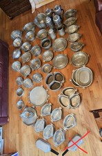 Vintage Guardian Ware Lot of 80 Pieces and 39 Lids Mostly Unused picture