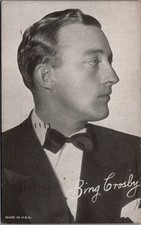 Bing Crosby 1940 Photo Postcard Pittsburgh PA Postmark Shorthand Message picture