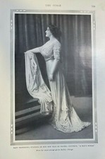 1910 Vintage Magazine Illustration Actress Mary Mannering picture