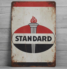 Standard Gasoline 8 x 12 Retro Novelty Metal Sign Made In USA picture