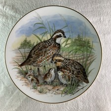 BOBWHITE QUAIL Plate Game Birds of the South Southern Living Gallery AJ Heritage picture