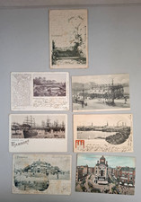 POSTCARDS X 7  -  HAMBURG GERMANY 1899 TO 1910 picture