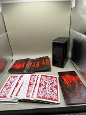 Vintage KEM Plastic Playing Cards Double Deck Black Case Pinochle & Standard USA picture