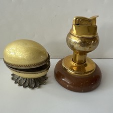 Vintage EVANS Table Lighter Lot Of 2 Untested No Sparks picture