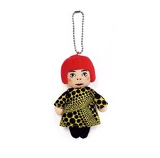 4.7ββ Cute New Yayoi Kusama Humanoid Polka Dot Plush Funny Keychain Bag Pendant picture