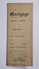 Antique Mortgage Certificate Anthony J. Malarkey June 10, 1912 For $2750.00 picture