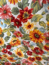 Custom-made w/Longaberger SUNFLOWER fabric TABLE RUNNER diff length/width picture