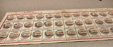 Rare Vintage 1962 US Presidents Milk Caps on Display Sheet picture