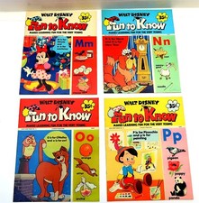 Vintage 1973/74 WALT DISNEY FUN TO KNOW Magazines Issues 13 - 16 EXCELLENT COND picture