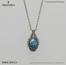 Dark Souls Crystal Lizard Pendant Necklace TORCH TORCH Palnart Poc picture