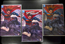 DC Marvel Superman / Spiderman #1 - 3 Variants. Trade, Virgin, Foil Comics Lot picture