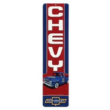 Chevrolet Apache Chevy Trucks Vintage Embossed Metal Wall Sign 4