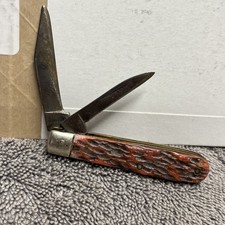 Vintage Robeson ShurEdge 622026 2-Blade Jack Pocket Knife Jigged Bone USA 🇺🇸 picture