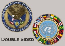 NYPD Intelligence Bureau United Nations 69th Session Challenge Coin  J#41 picture