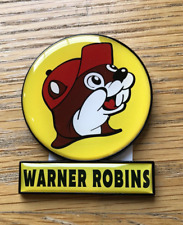 Buc-ee's Souvenir Magnet - Warner Robins Georgia Sign - Yellow 2 x 2.5 in - New picture